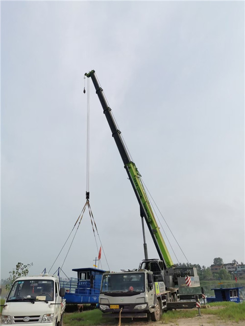 西吉县桥梁建设吊装案例